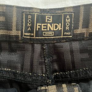 fendi zucca skirt vintage 1990s/2000s